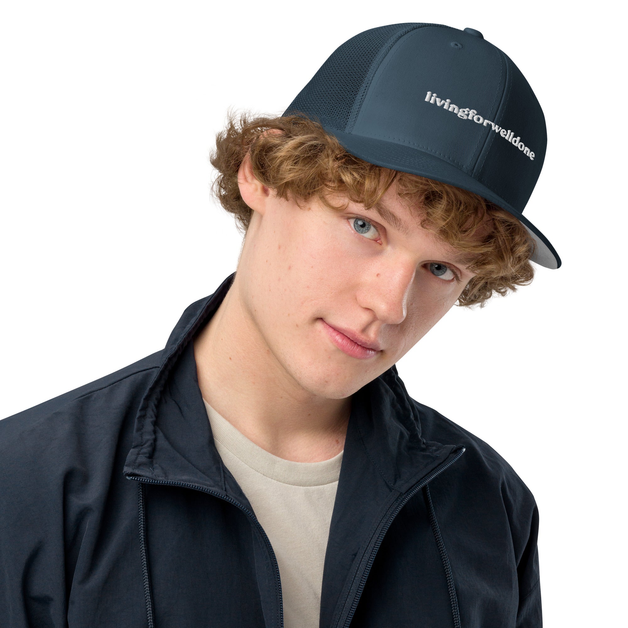 Living For Well Done Closed-back trucker cap