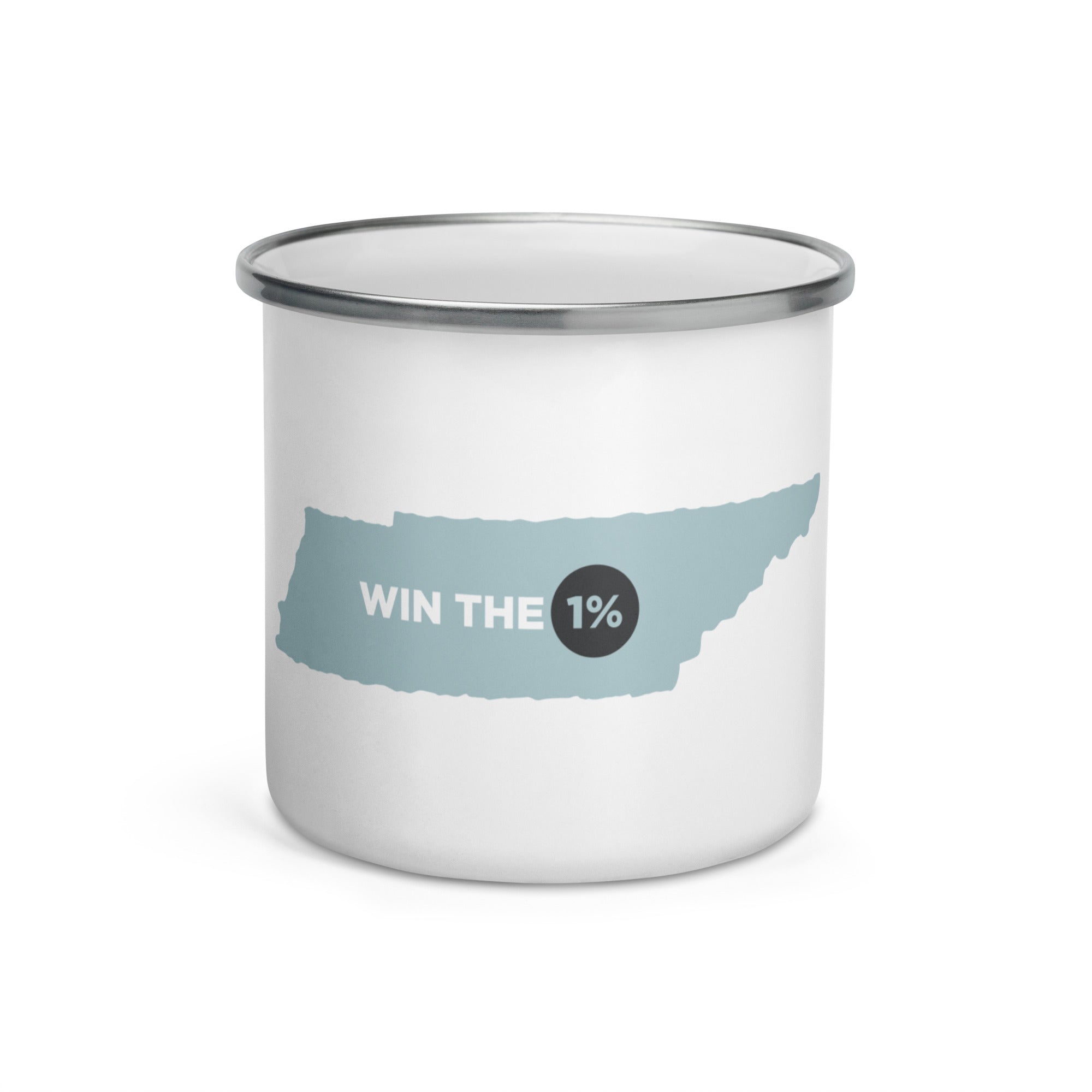 Win The 1% Enamel Mug