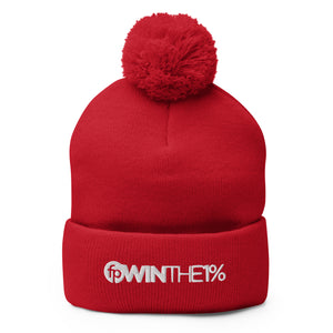 Win The 1% Pom-Pom Beanie