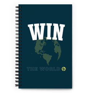 Win The World Spiral notebook