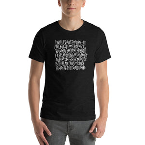 "I Will Praise" Short-Sleeve Unisex T-Shirt